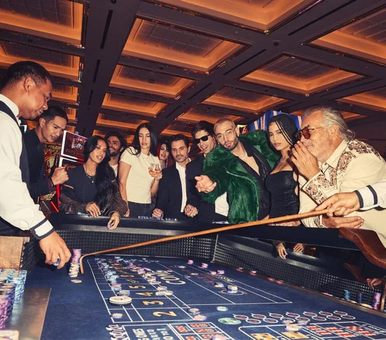 Ambiente de cassino ao vivo
